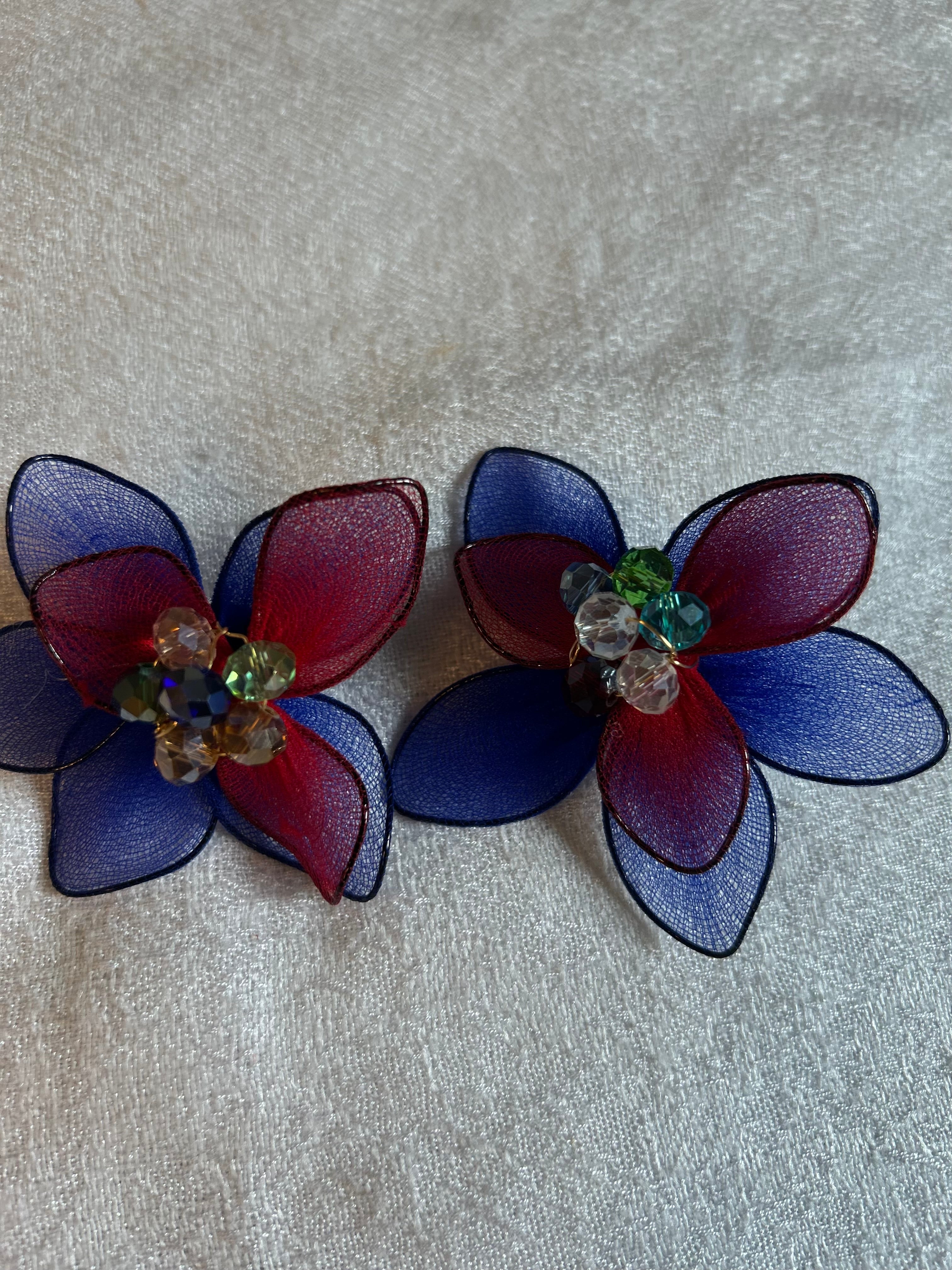 Boucle d’oreille en fleur