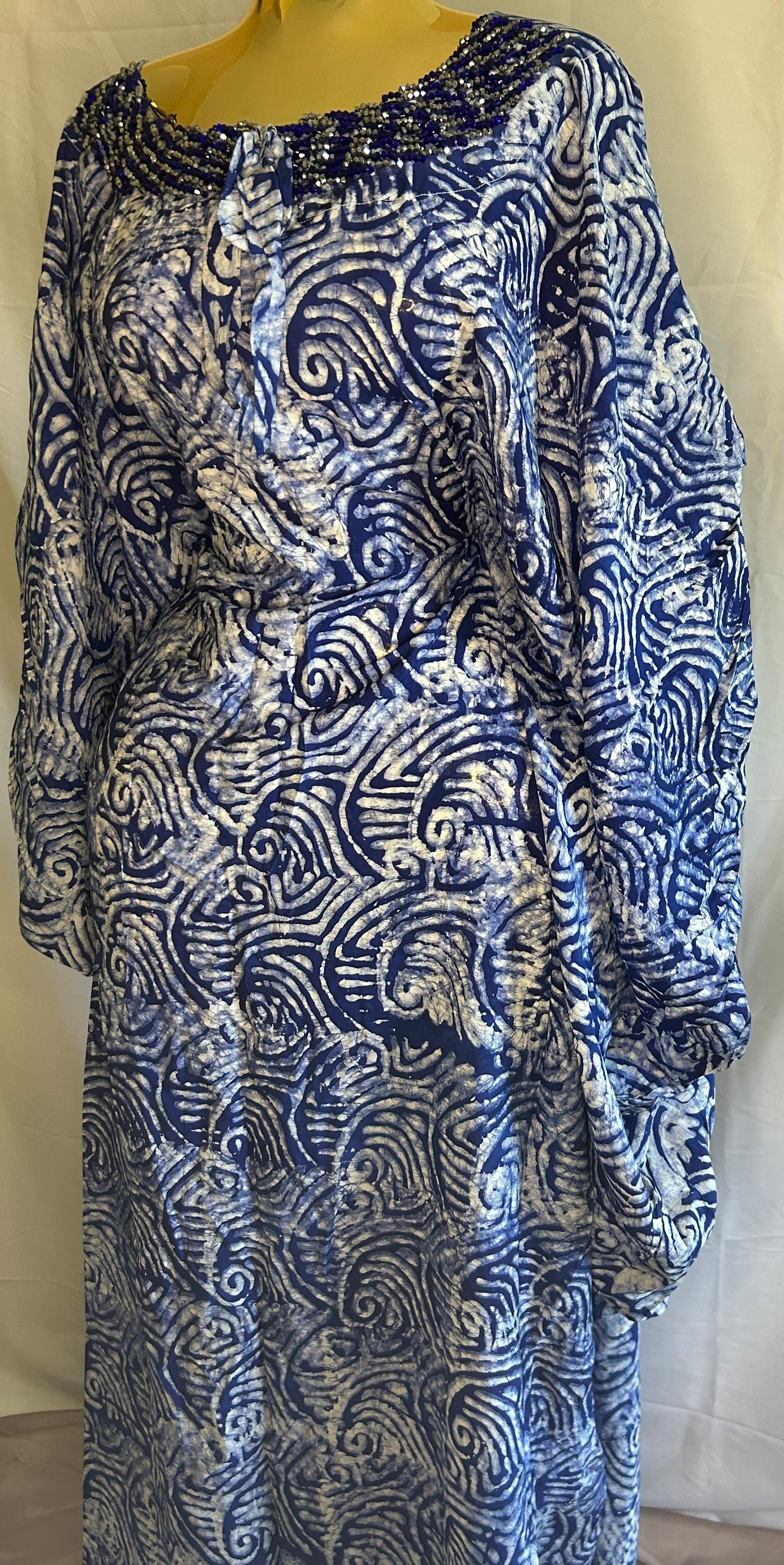 Robe adiré avec strass