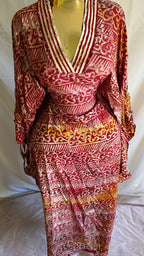 Robe adiré avec strass